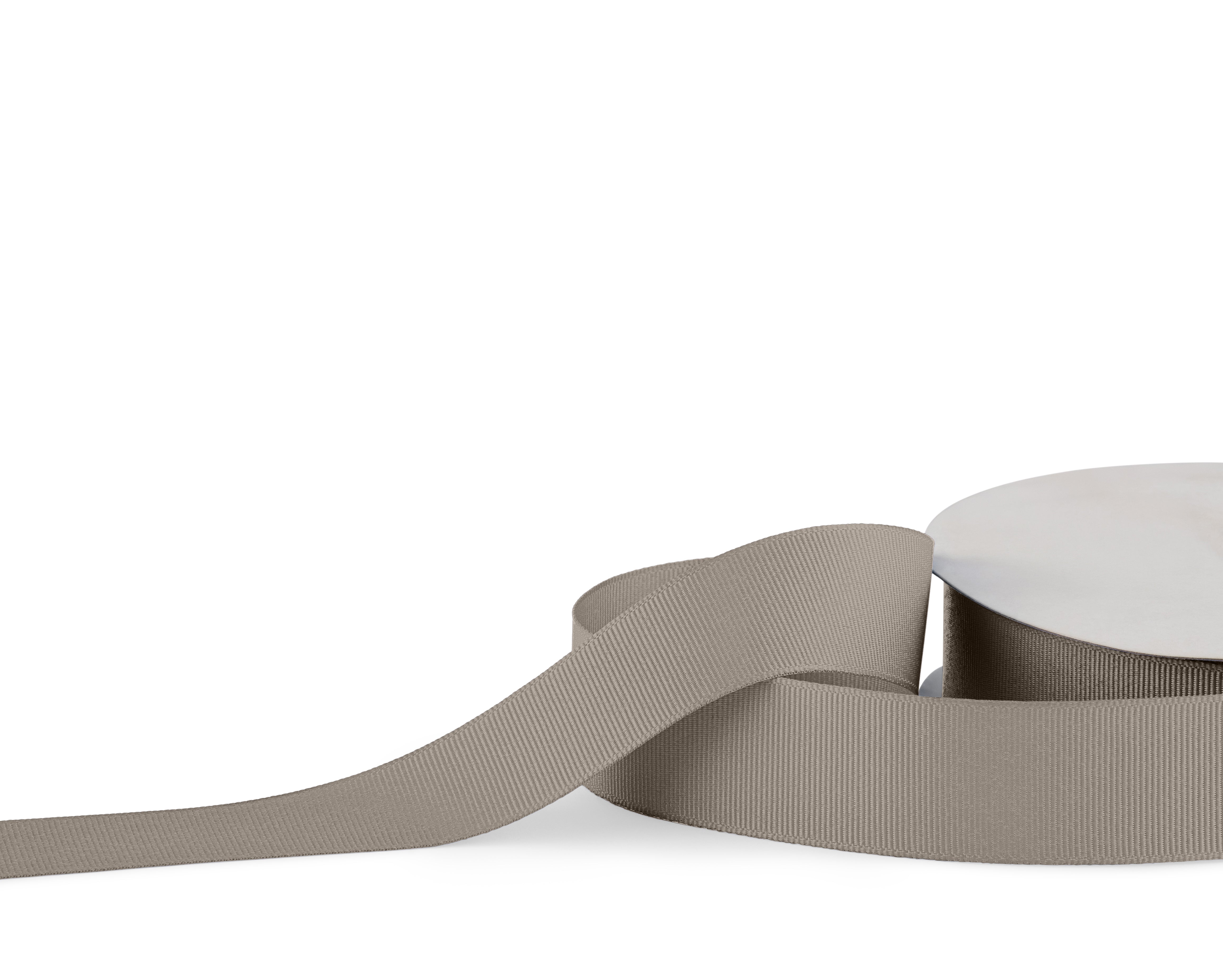 Premium Grosgrain Ribbon 25mm x 30m - Taupe