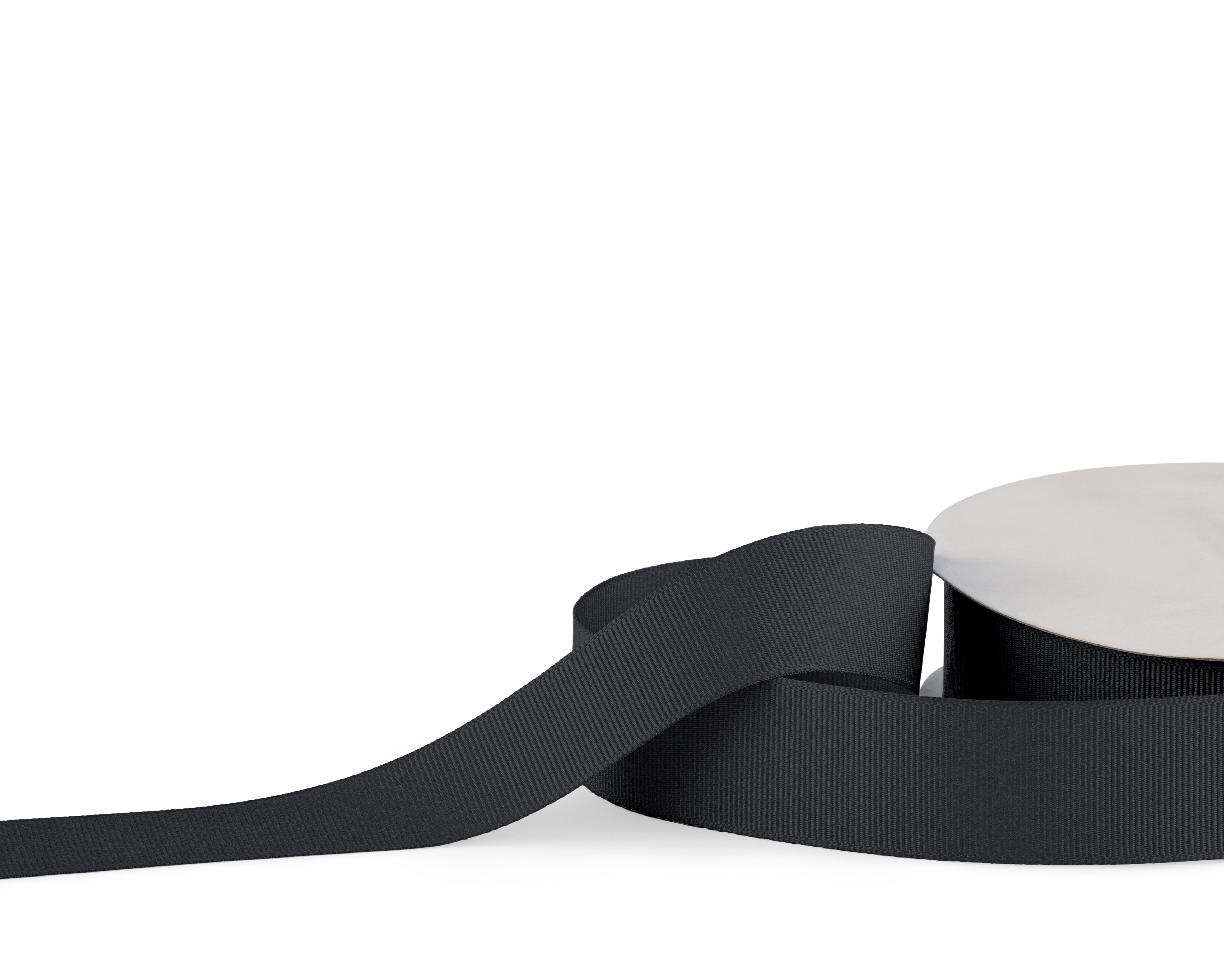 Premium Grosgrain Ribbon 25mm x 30m - Charcoal