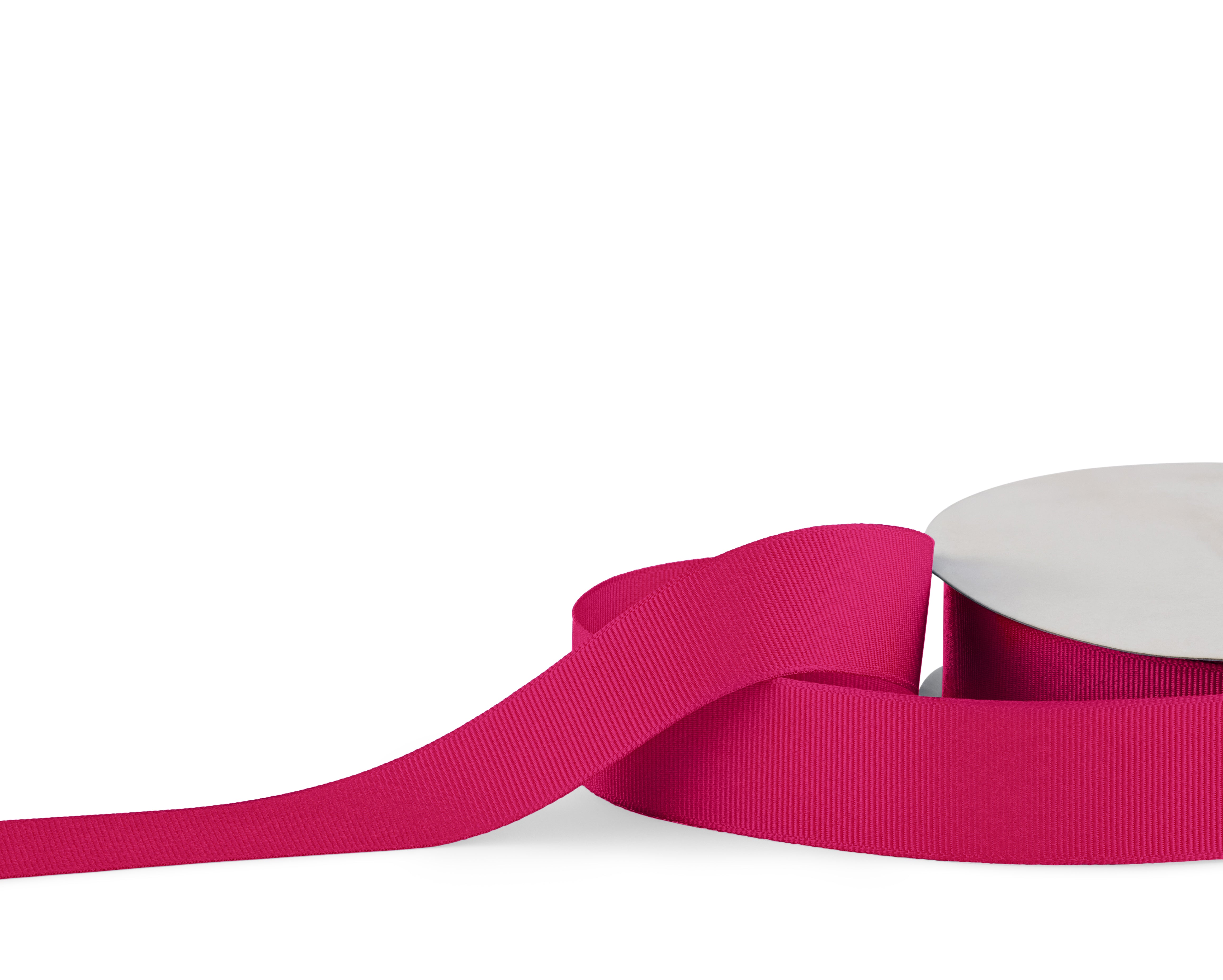 Premium Grosgrain Ribbon 25mm x 30m - Hot Pink