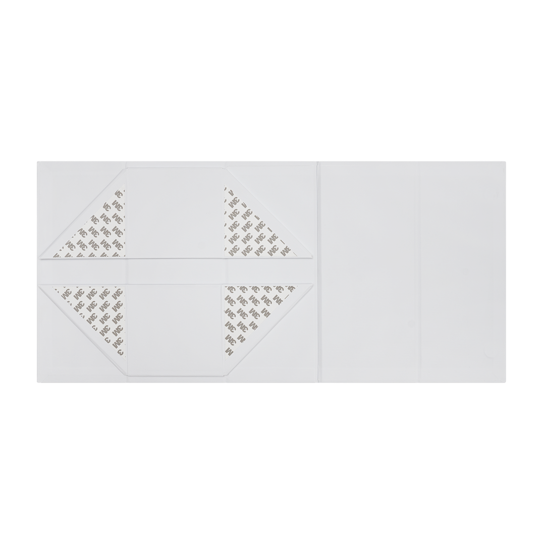 Gift Box, Spirit Bottle Emboss Magnetic Closure 255x110x110mm, Matt White Custom Print