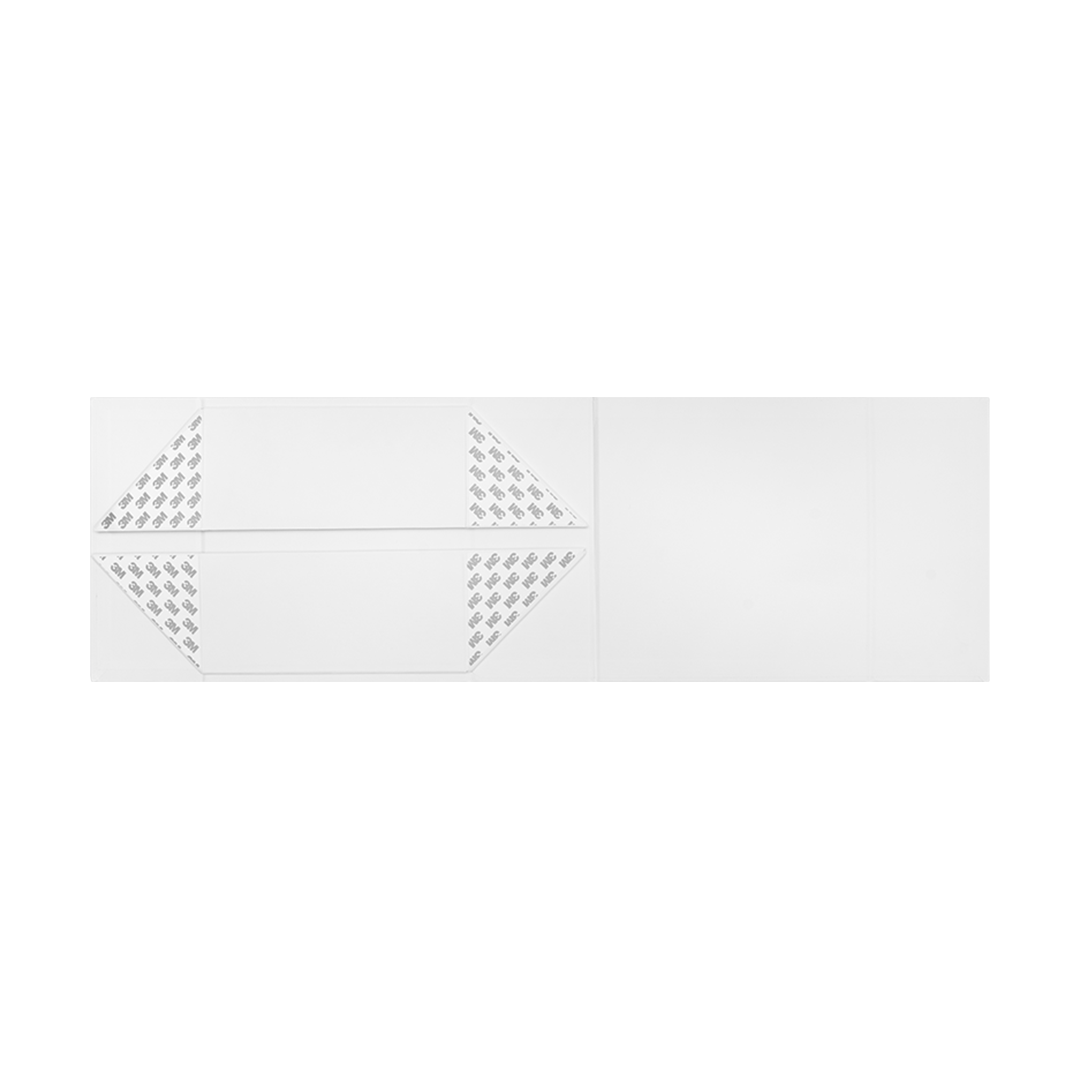 Gift Hamper Box, Medium Emboss Magnetic Closure 220x220x100mm, Matt White Custom Print