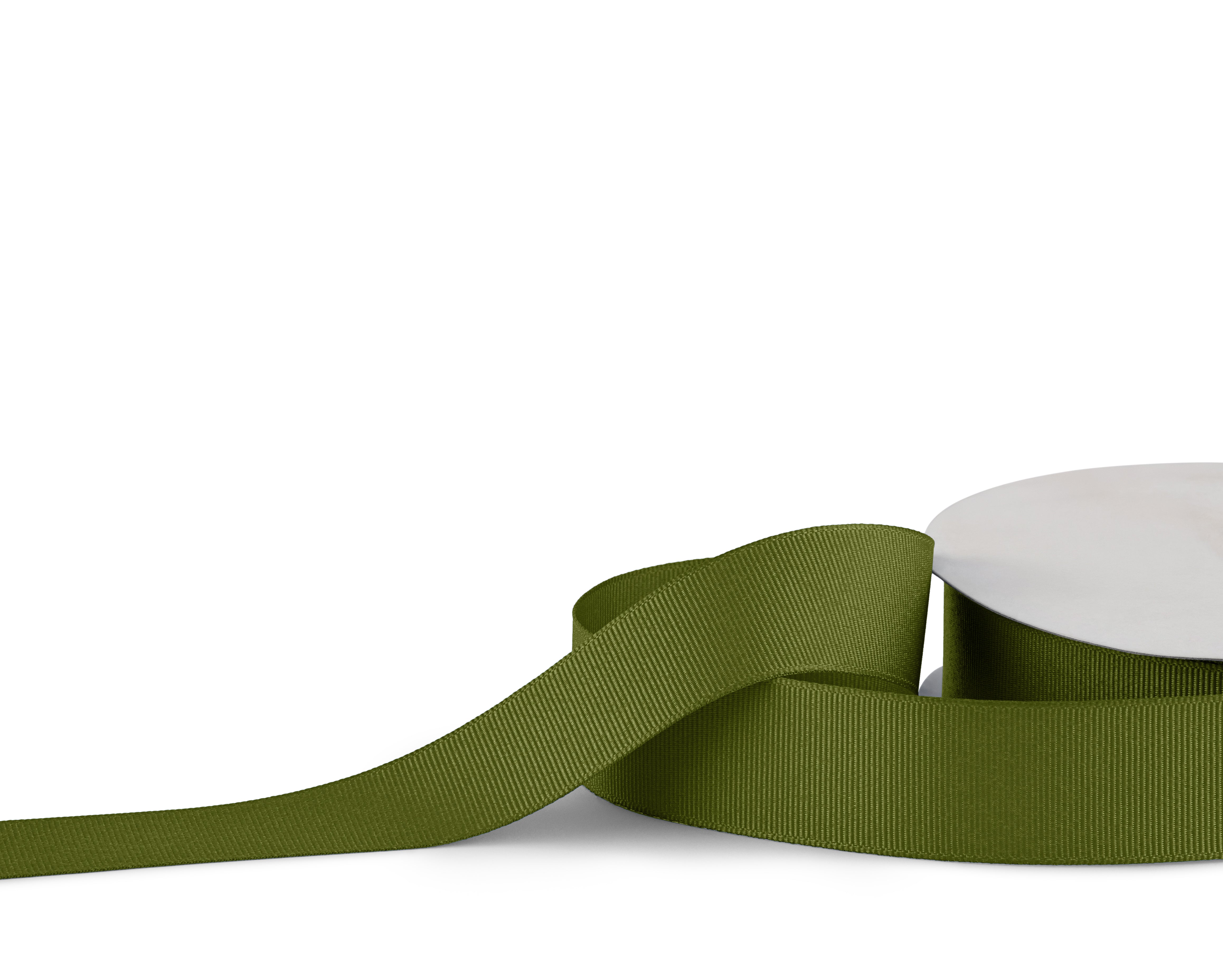 Premium Grosgrain Ribbon 25mm x 30m - Moss