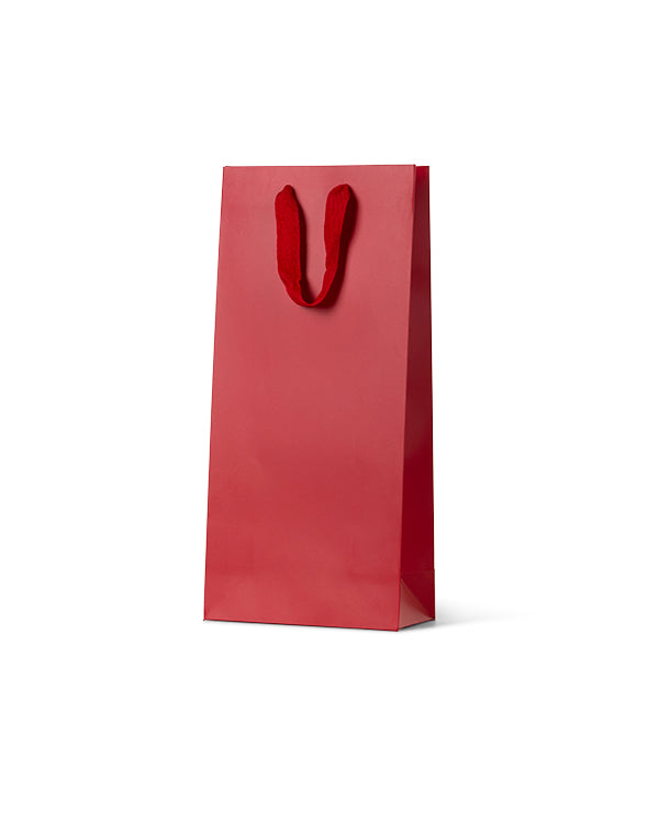 Premium Matt Laminated Wine Bag - Double Red