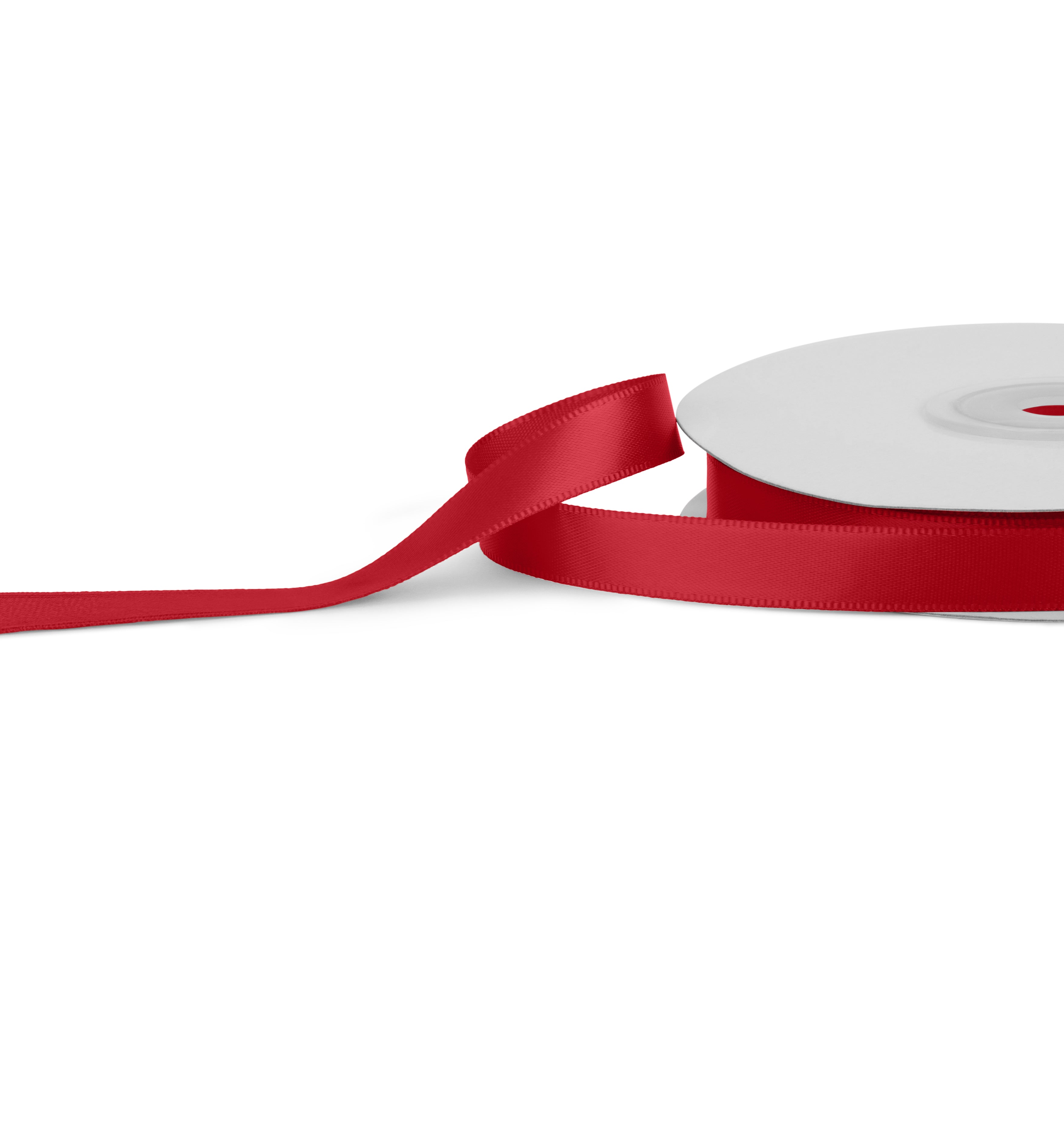 Premium single faced Satin Ribbon 10mm x 30m - Red