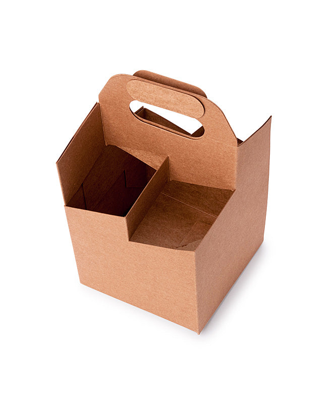 4 Pack Beer Carrier - Kraft