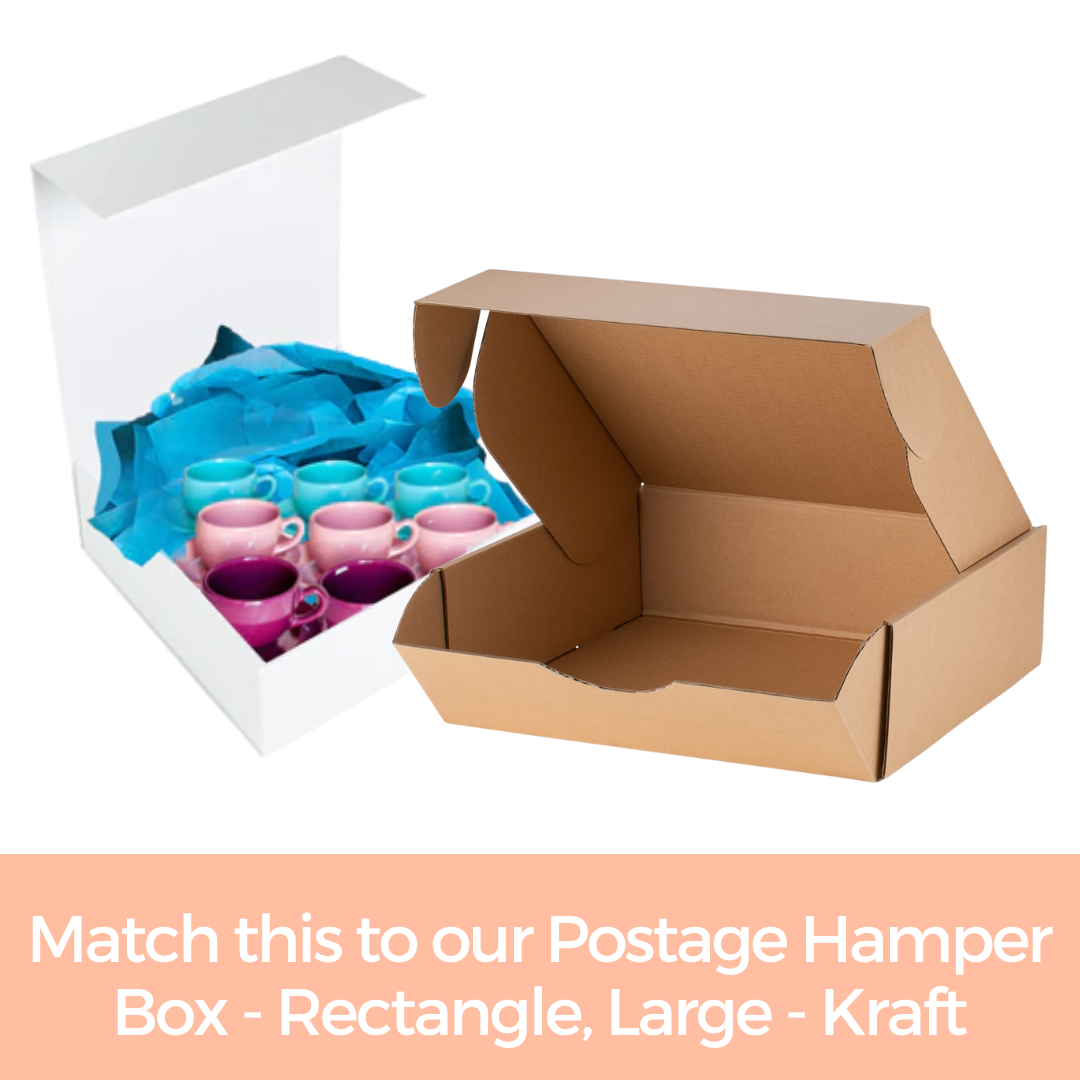 Hamper Box - Rectangle, Magnetic Closure Large, Matt White Custom Print