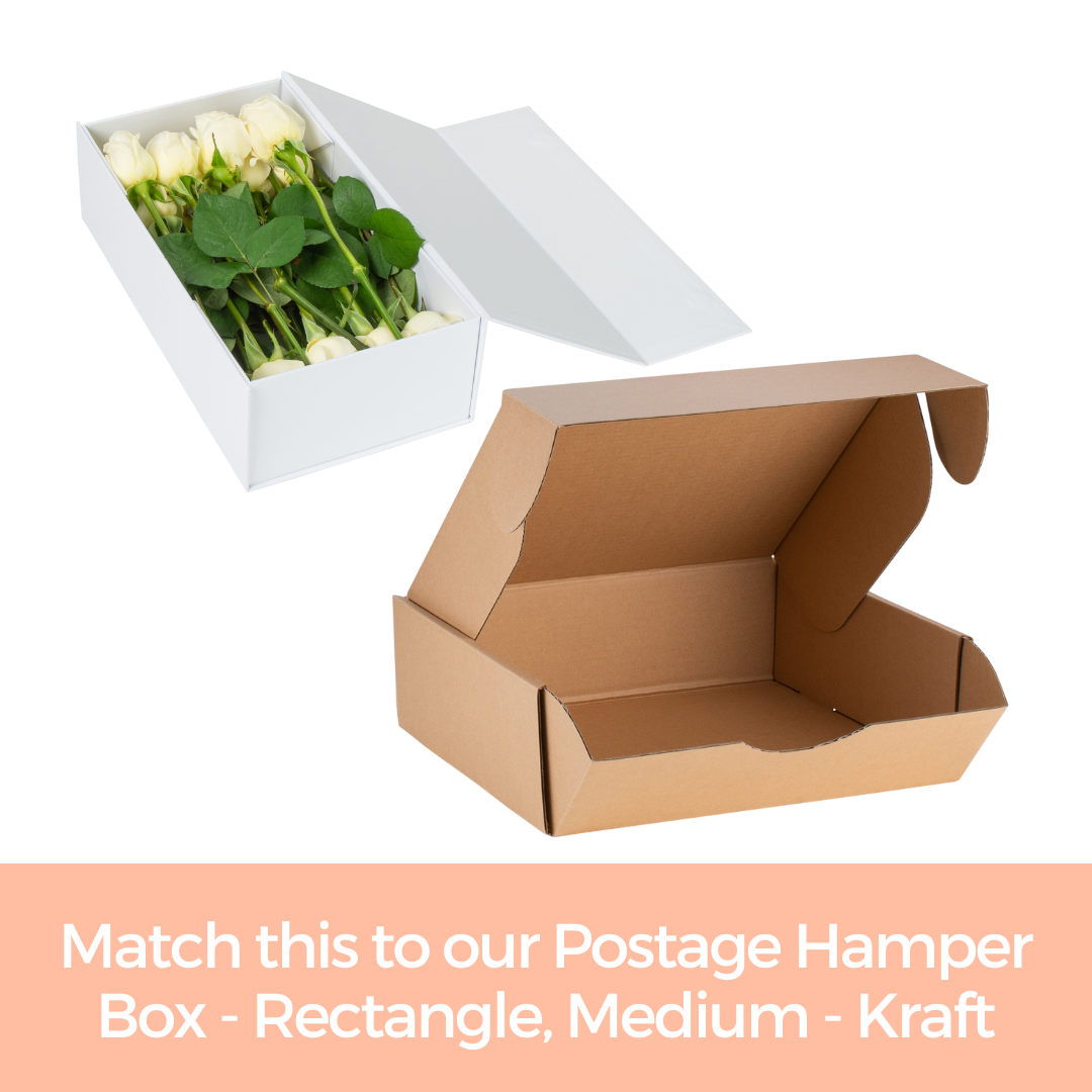 Hamper Box - Rectangle, Magnetic Closure Medium, Matt White Custom Print