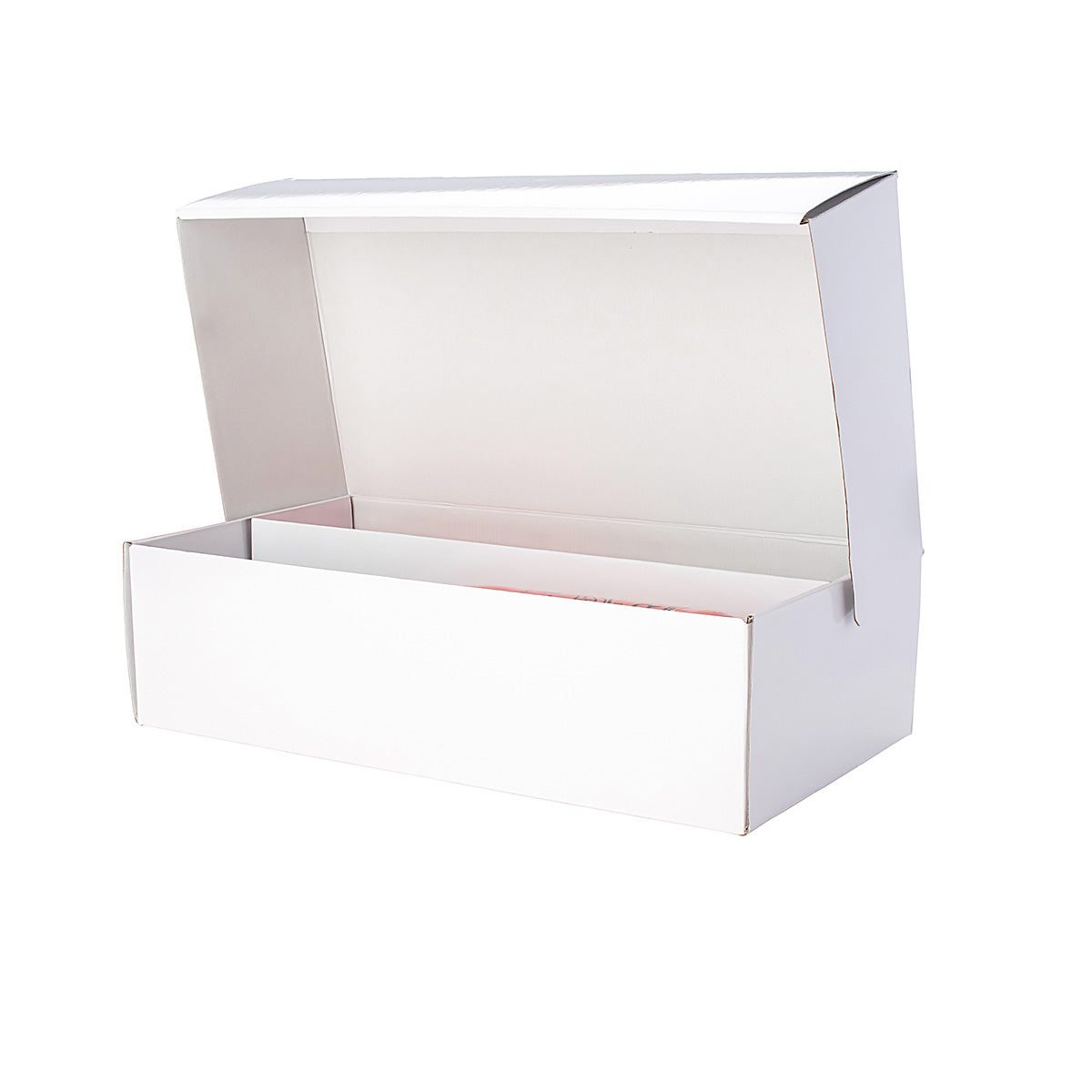 2 Bottle Wine Gift Shipper Box - Gloss White - Sample
