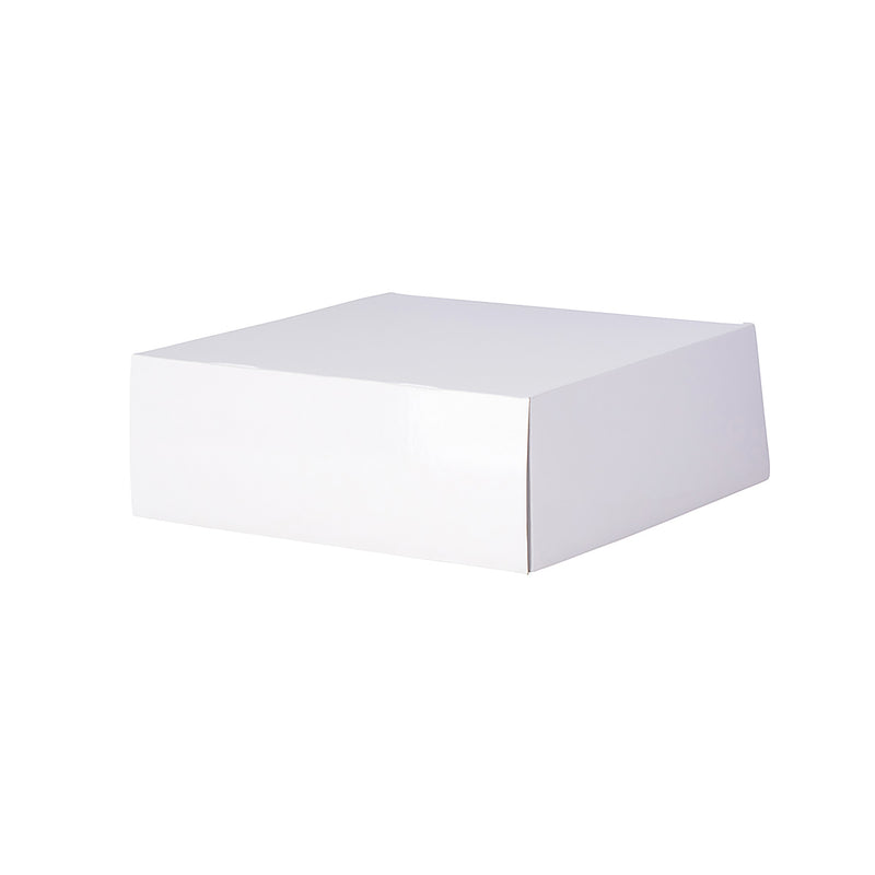 Cake Gift Shipper Box - Square - Gloss White