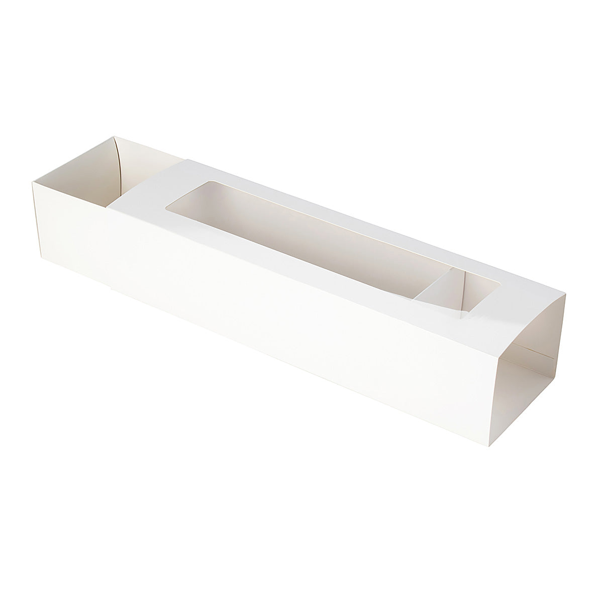 Cake & 4 Donut Window Box - Long - White Gloss Artcard - Sample