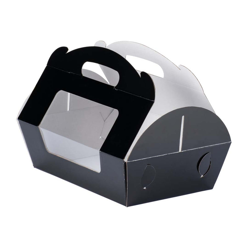 Catering Hamper Carry Box - Window - Small - Black