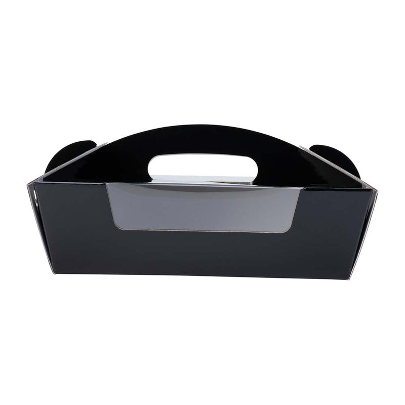Catering Hamper Carry Box - Window - Small - Black