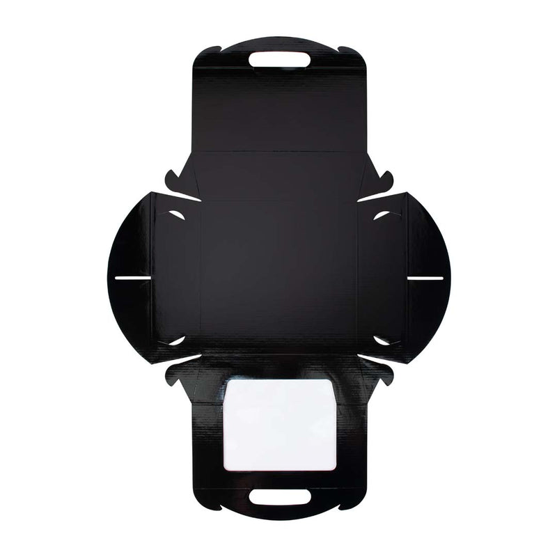 Catering Hamper Carry Box - Window - Medium - Gloss Black