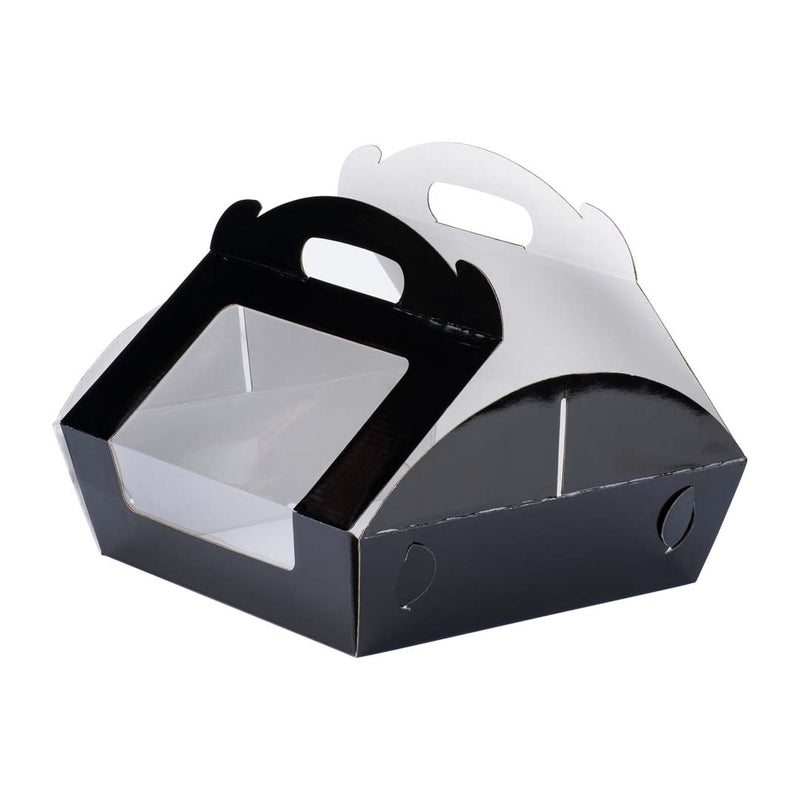Catering Hamper Carry Box - Window - Medium - Gloss Black