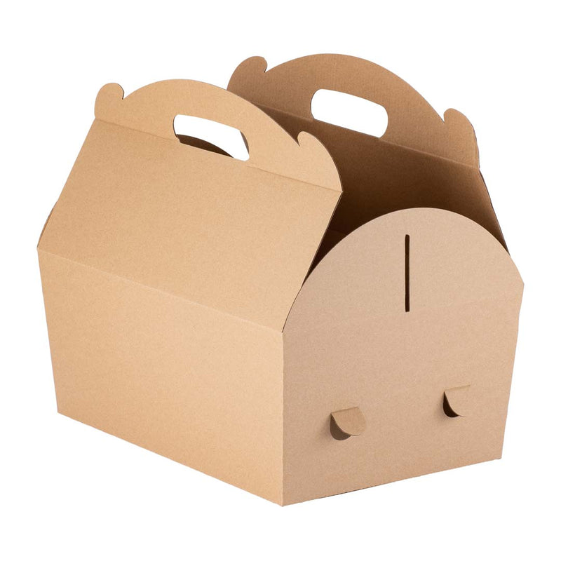 Catering Hamper Carry Box - Deep Large - Kraft