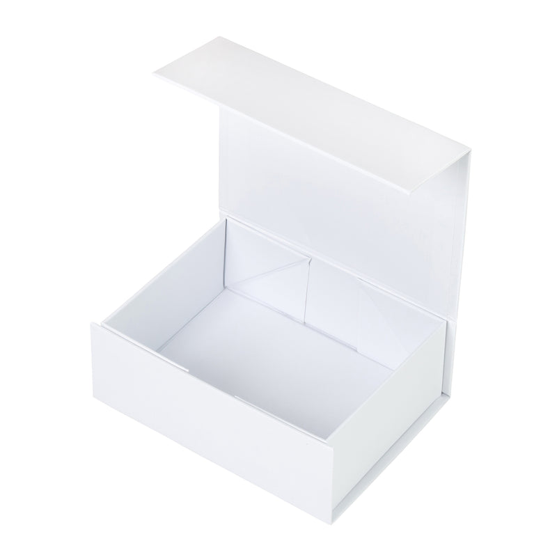 Gift Box - Rectangle Slim, 12 Macaron, Magnetic Closure, Matt White