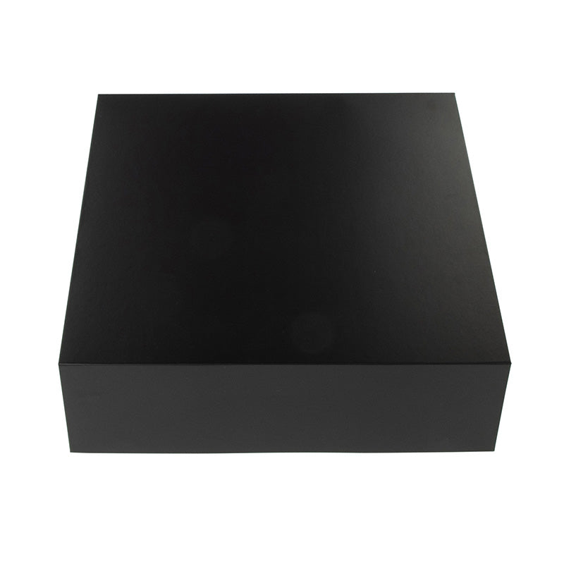 Gift Box Square Slim - Magnetic Closure Small, Matt Black Custom Print