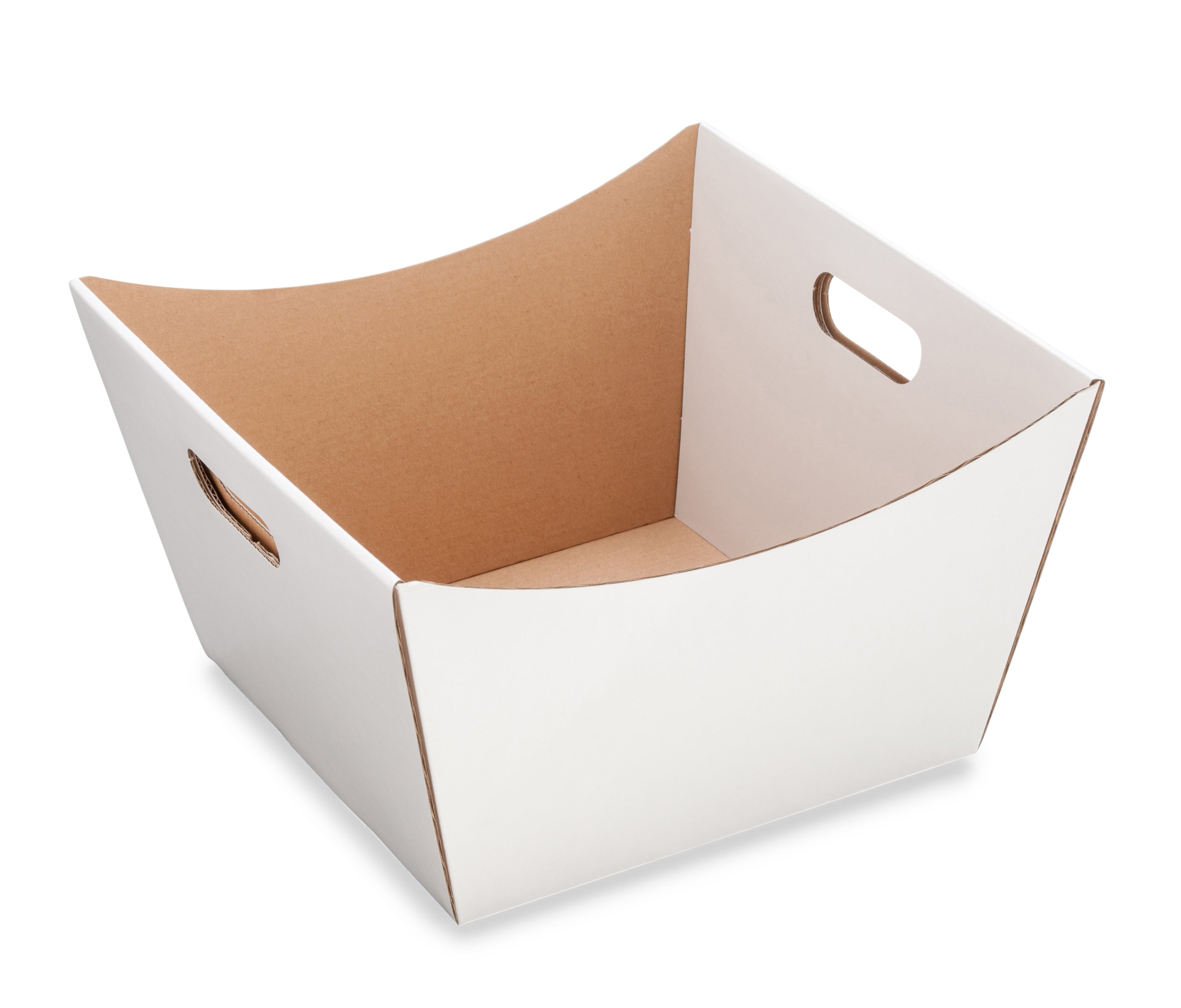 Large Deluxe Hamper Tray - Gloss White - Sample