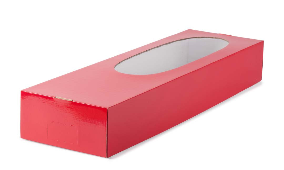 Dozen Rose Window Box Red