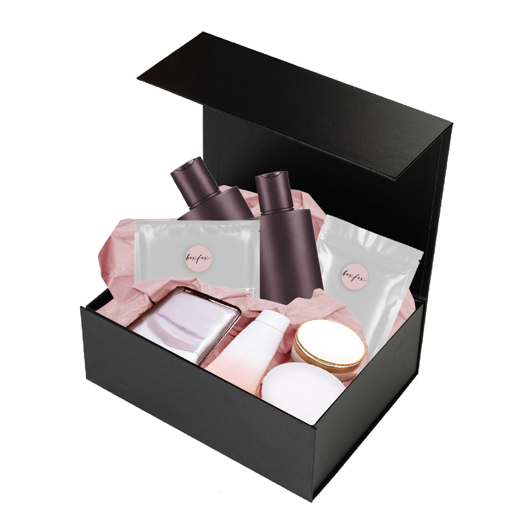 Hamper Box - Rectangle, Magnetic Closure Small, Matt Black Custom Print