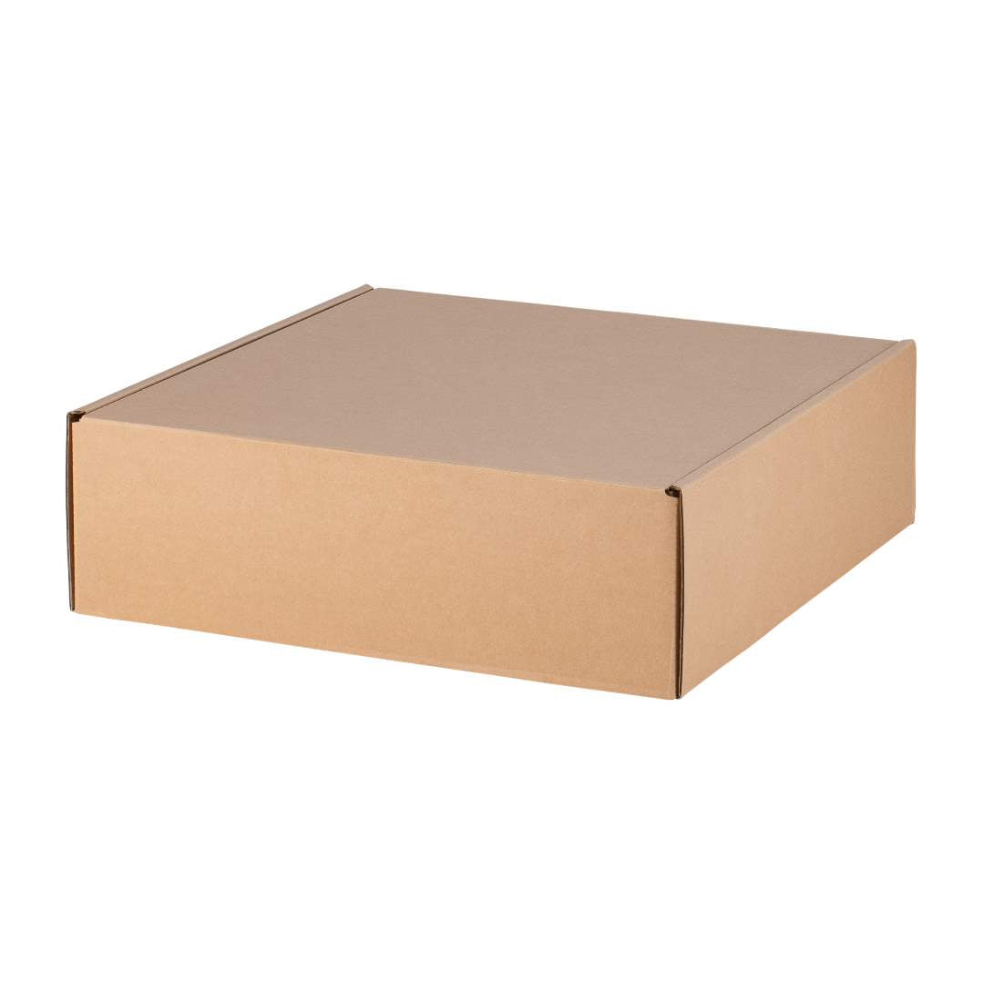 Postage Hamper Box - Square, Extra Large - Kraft - Sample
