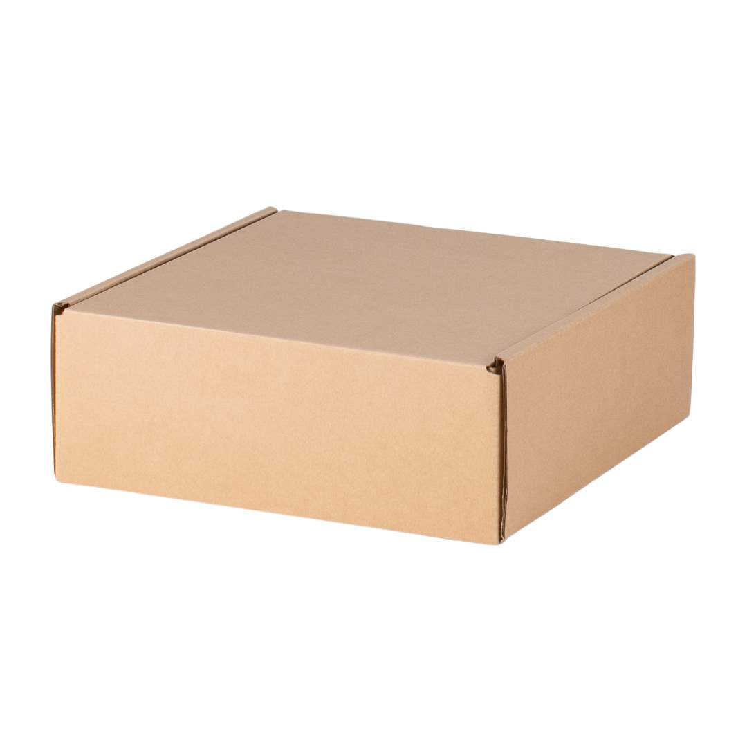 Postage Hamper Box - Square, Deep, Small - Kraft - Sample