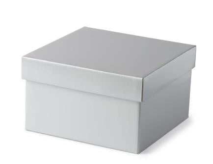 Small Hamper Box - Gloss Silver