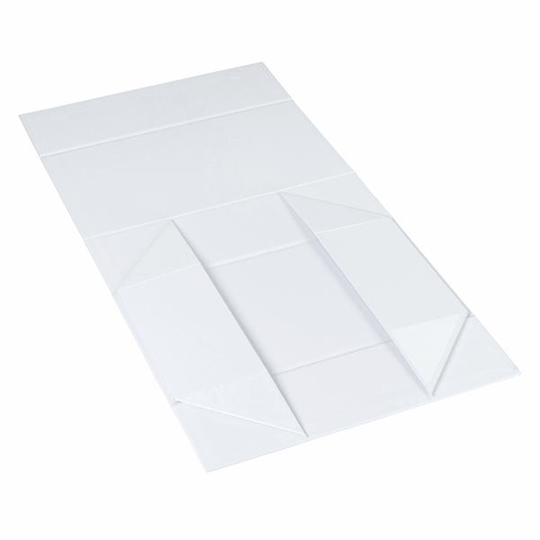 Wine Box - Two Bottle Insert, Magnetic Closure, Matt White - Sample