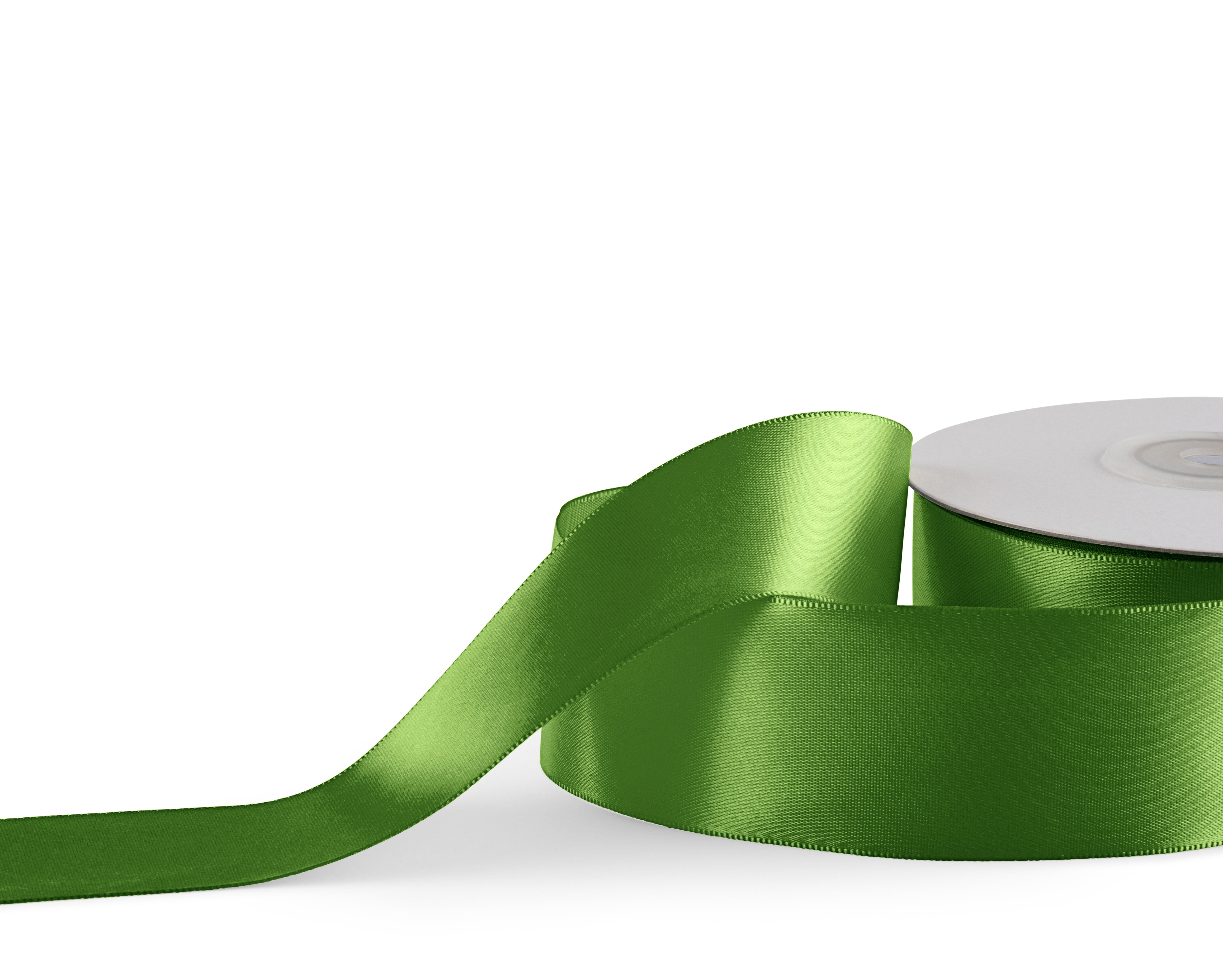 Premium single faced Satin Ribbon 38mm x 30m - Lime