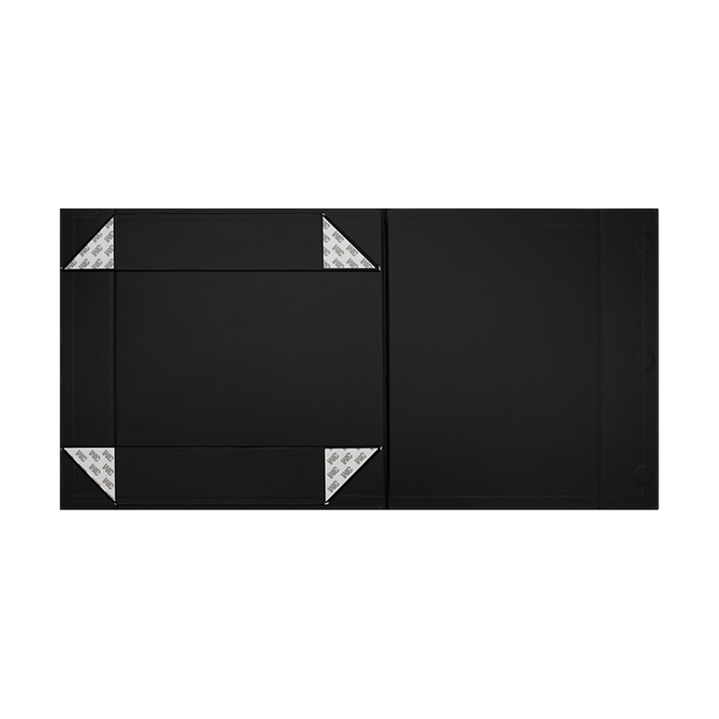 Gift Hamper Box, Low Line, Medium Emboss Magnetic Closure 330x236x65mm, Matt Black