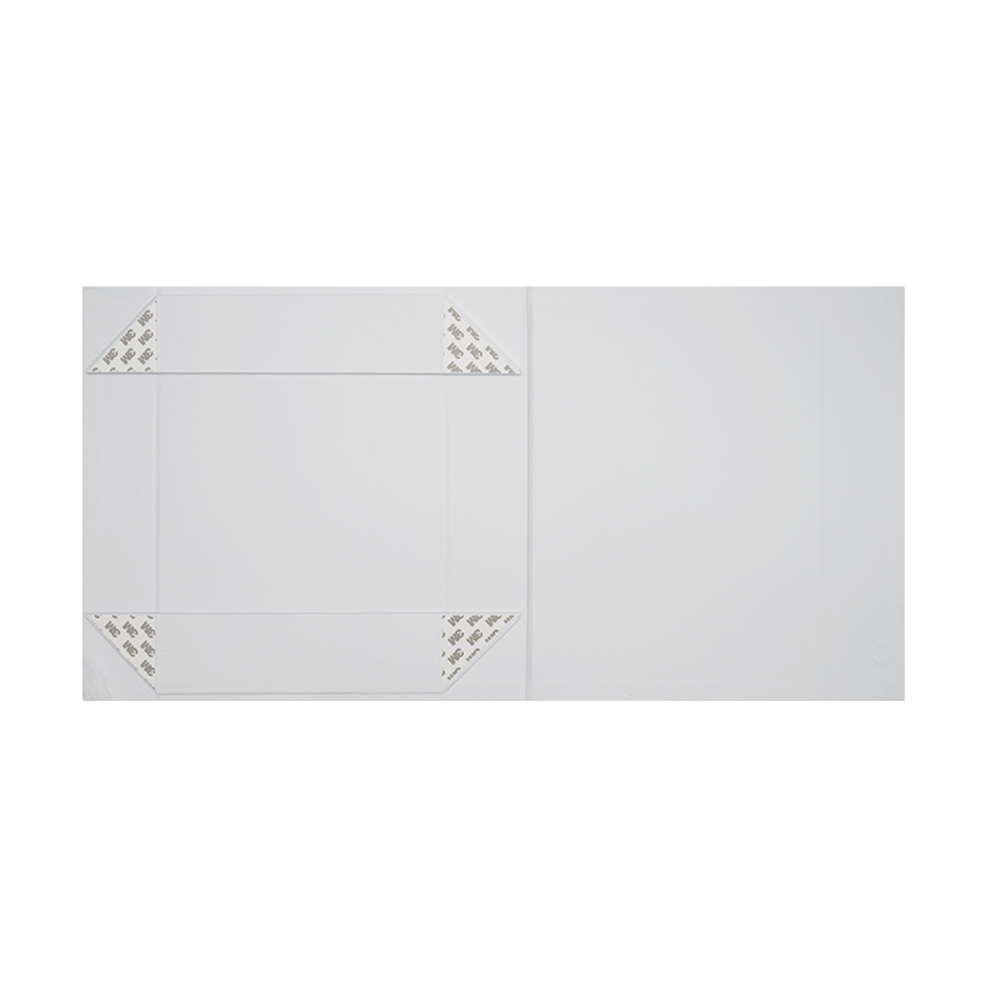 Gift Hamper Box, Low Line, Medium Emboss Magnetic Closure 330x236x65mm, Matt White