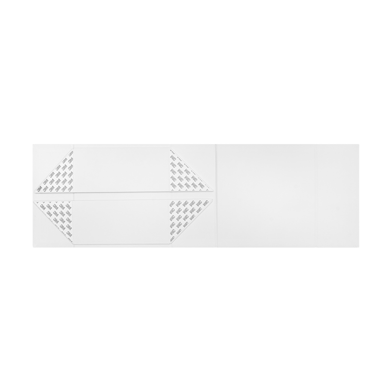 Gift Hamper Box, Medium Emboss Magnetic Closure 220x220x100mm, Matt White - Sample