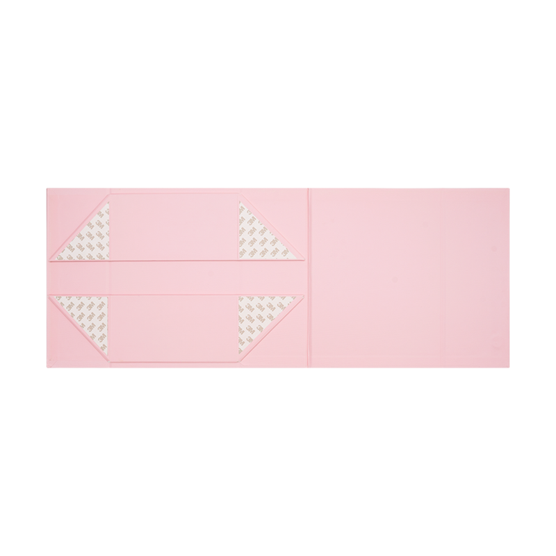 Hamper Box, Rectangle, Emboss Magnetic Closure Small, Matt Pastel Pink