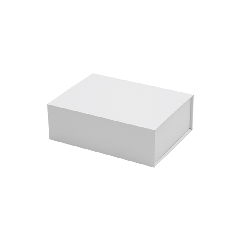 Gift Box, Low Line, Small Emboss Magnetic Closure 220x160x75 mm, Matt White