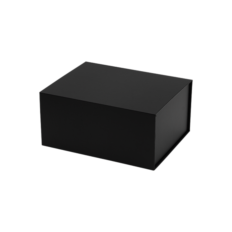 Hamper Box, Deep, Medium Emboss Magnetic Closure 270x210x130mm, Matt Black