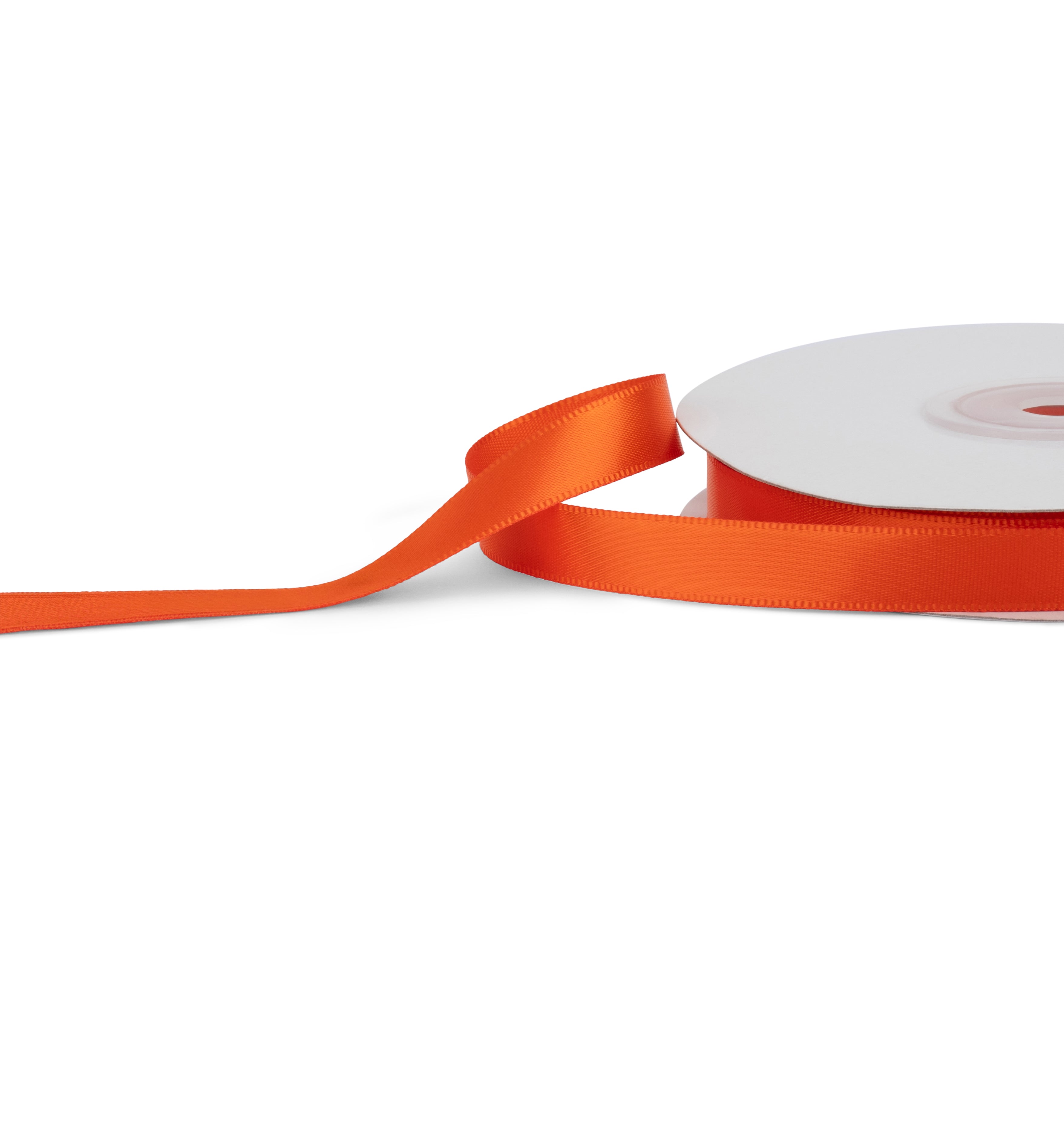 Premium single faced Satin Ribbon 10mm x 30m - Orange