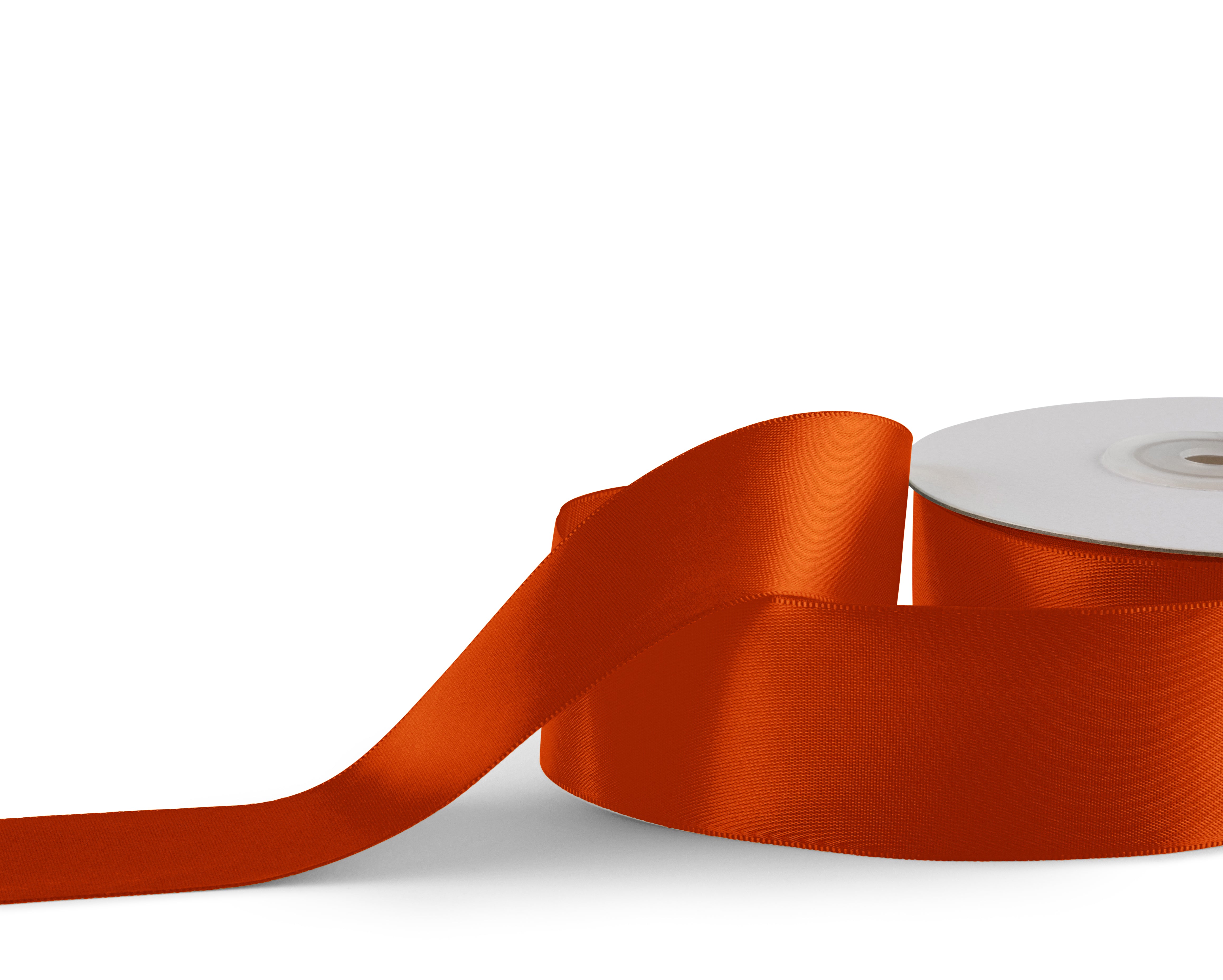 Premium single faced Satin Ribbon 38mm x 30m - Orange