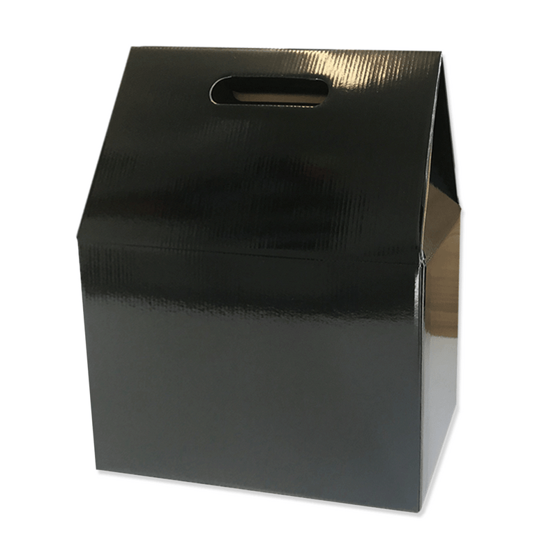 Gable Top Hamper Box - Gloss Black