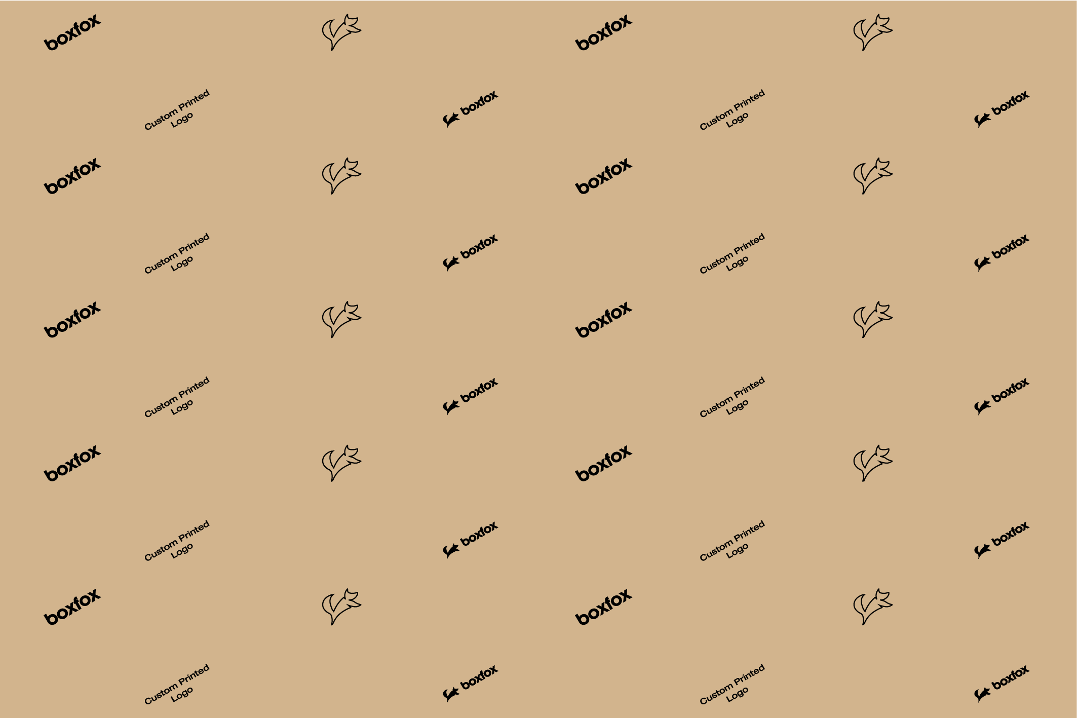 Custom Branded Tissue Paper 500 x 750mm 17gsm - Kraft ( 480 Sheets )