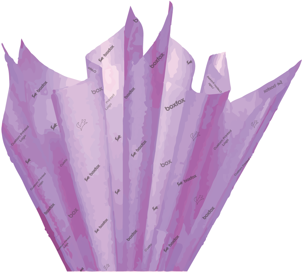 Custom Branded Tissue Paper 500 x 750mm 17gsm - Lavender (480 Sheets )