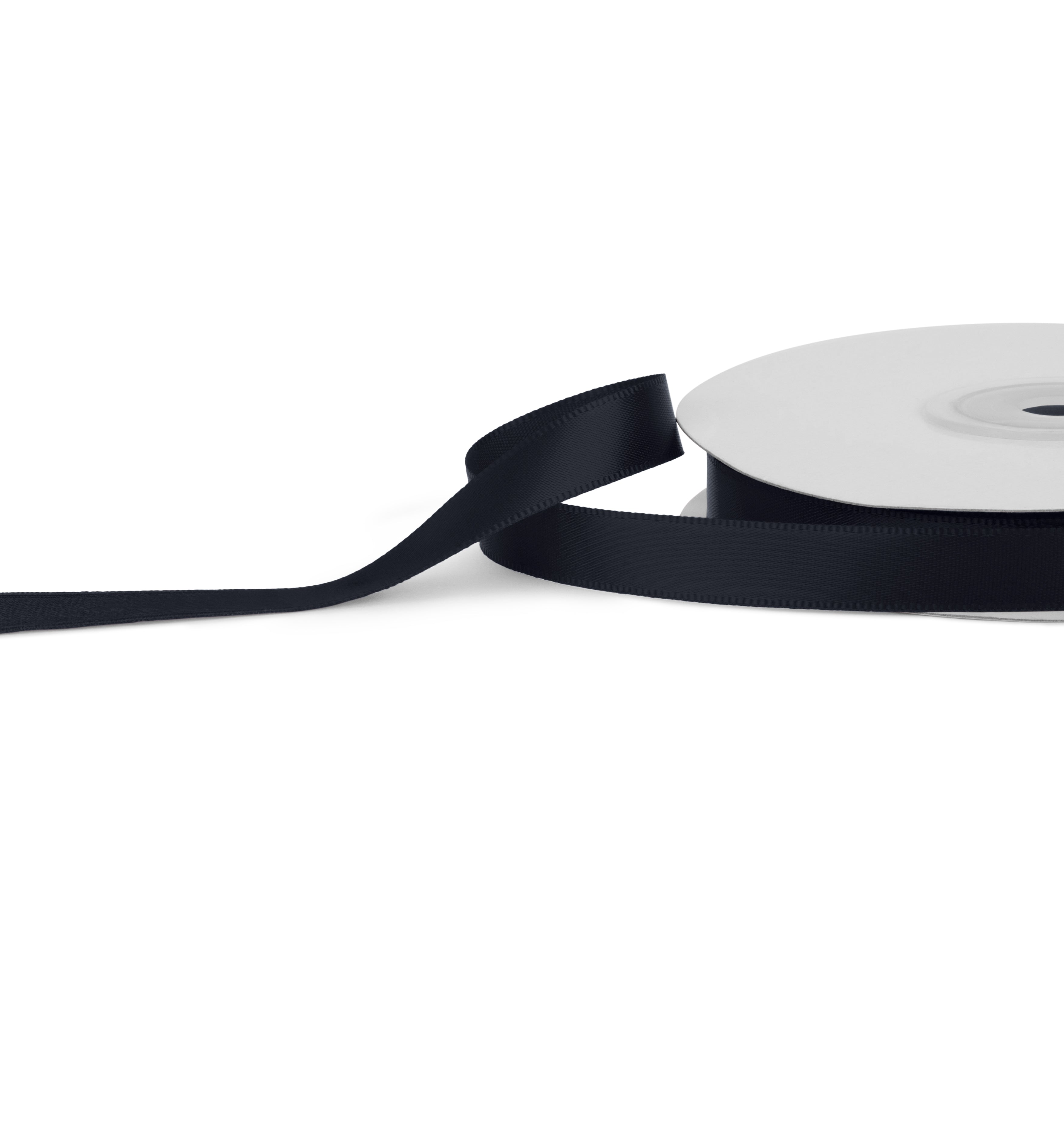 Premium single faced Satin Ribbon 10mm x 30m - Black