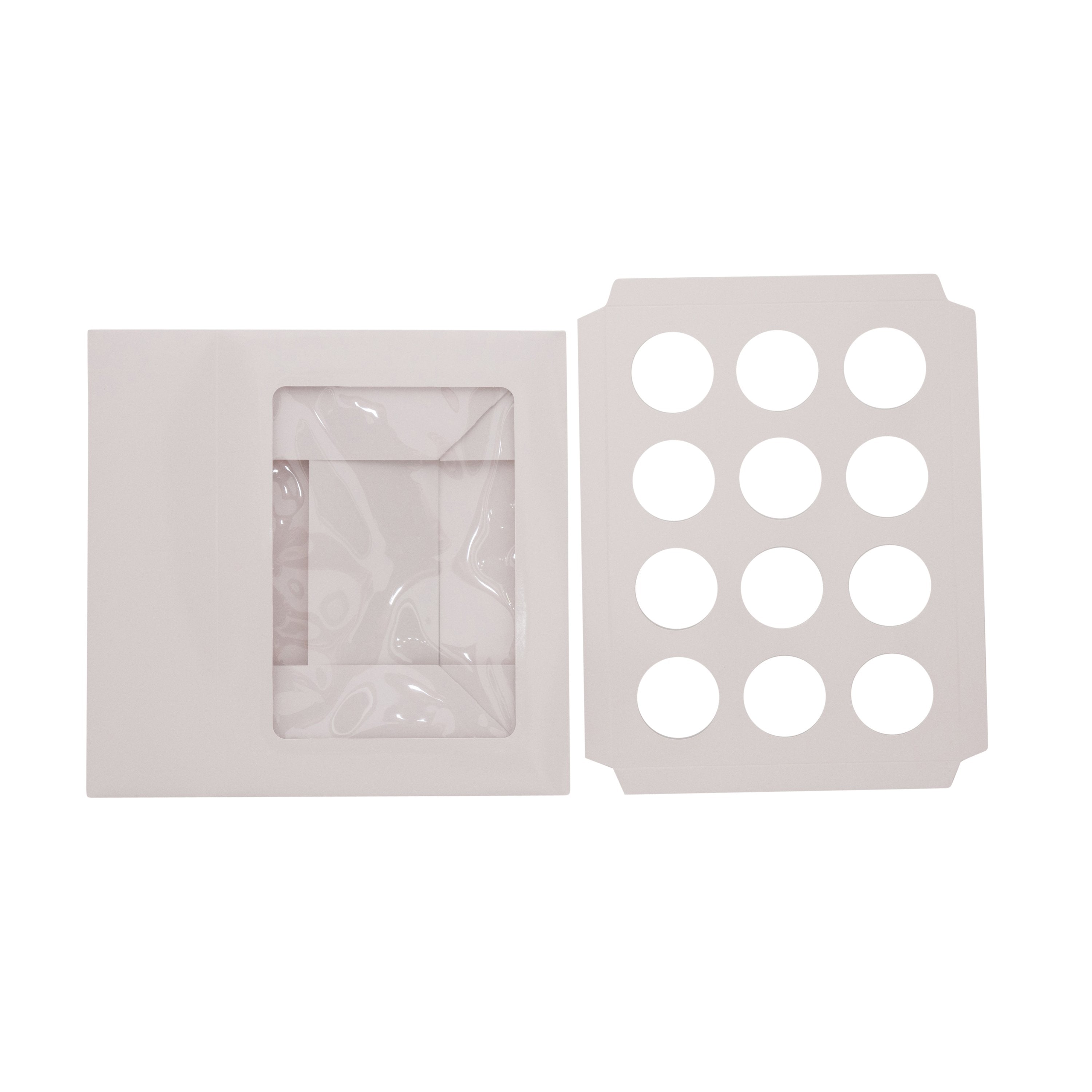 12 Cupcake Box - Gloss White