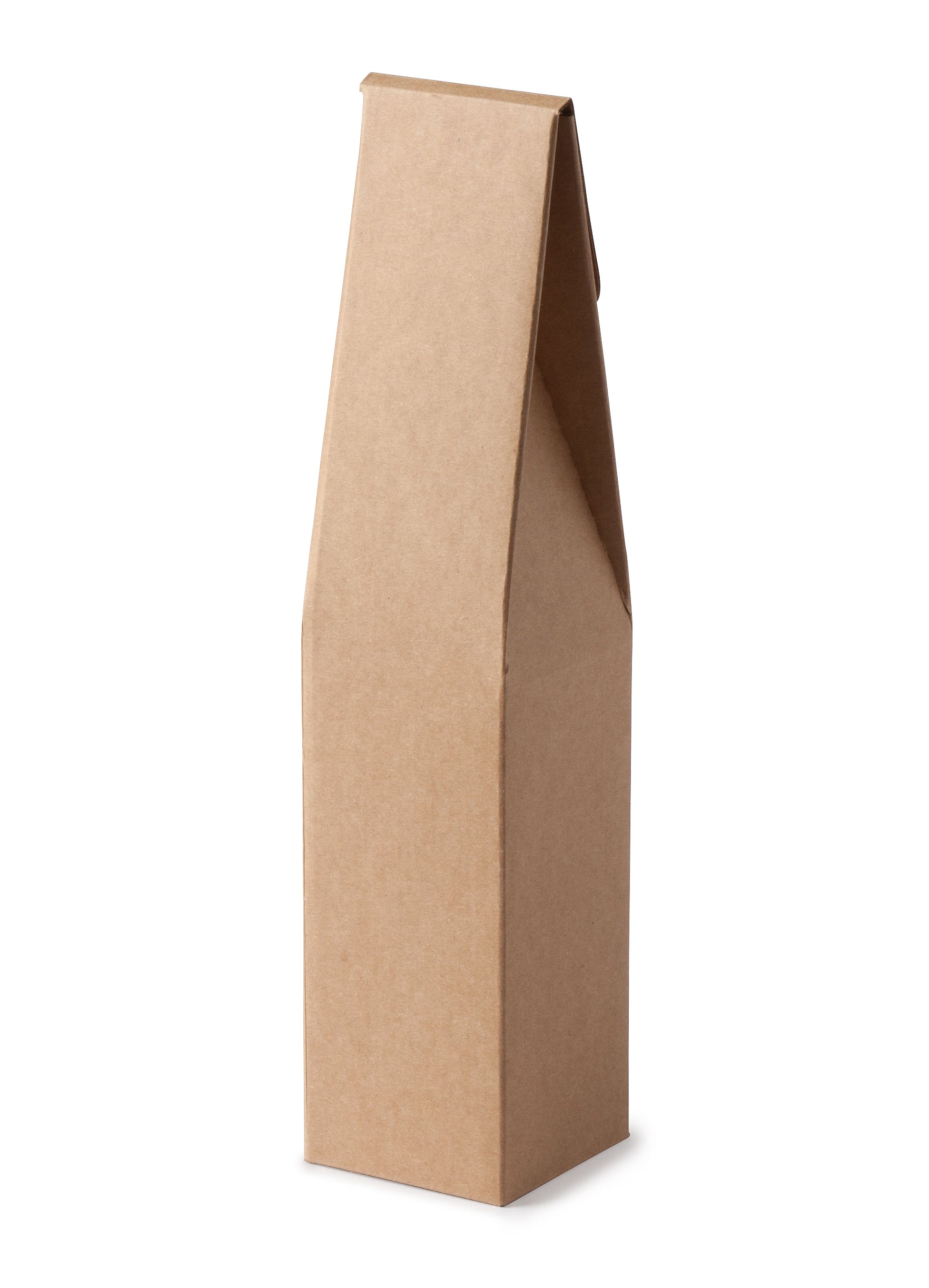 1 Bottle Gable Top Wine Box - Kraft