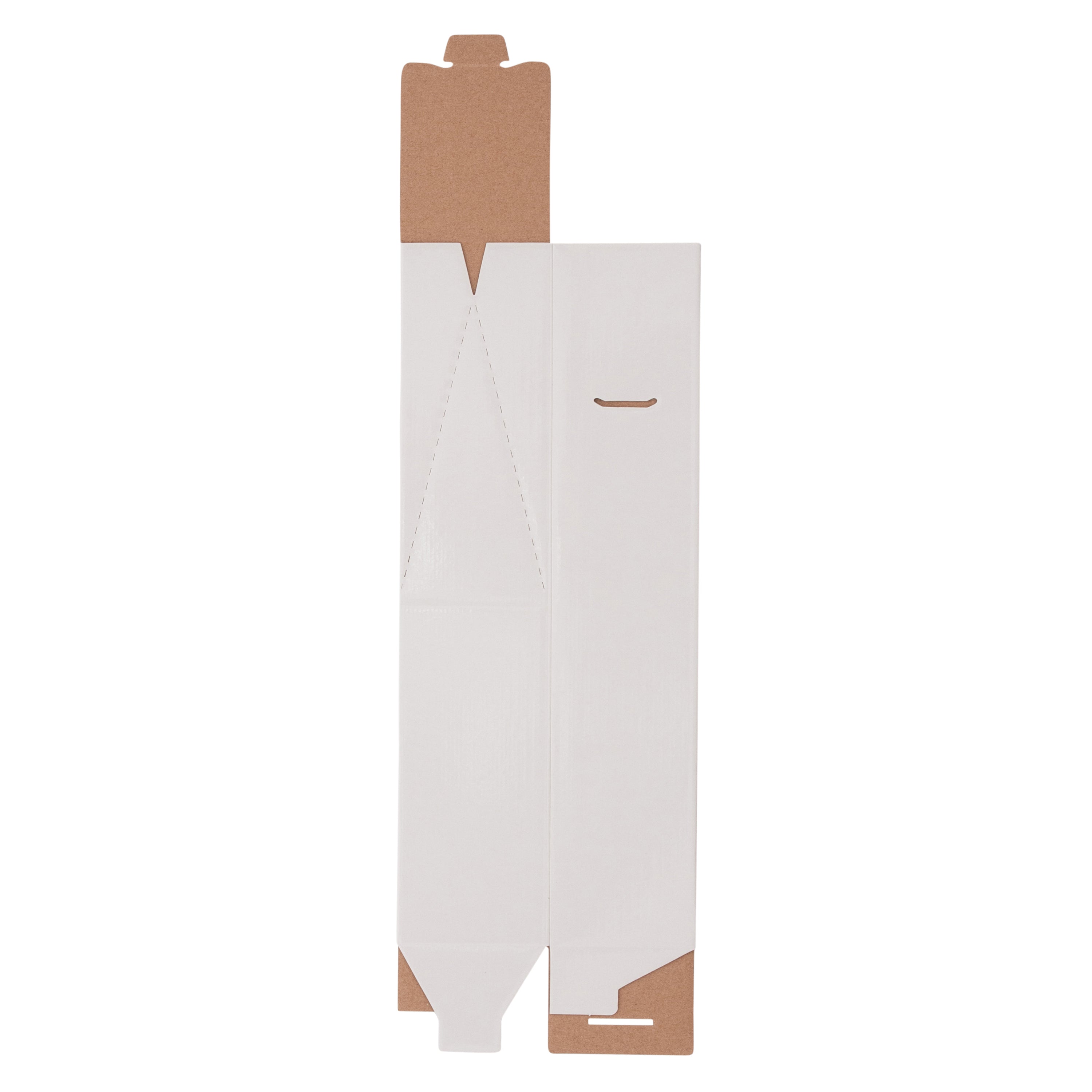 1 Bottle Gable Top Wine Box - Gloss White - Sample