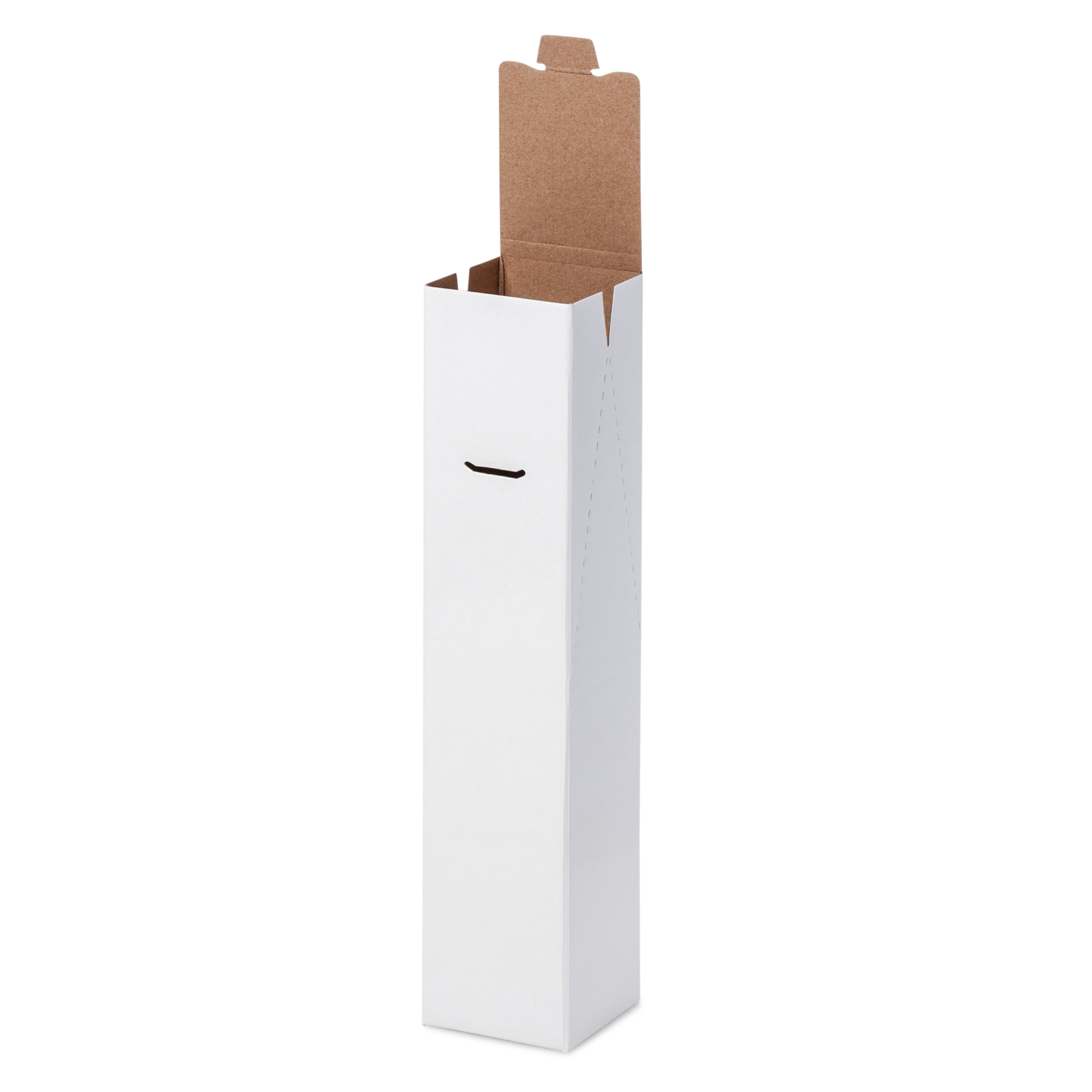 1 Bottle Gable Top Wine Box - Gloss White