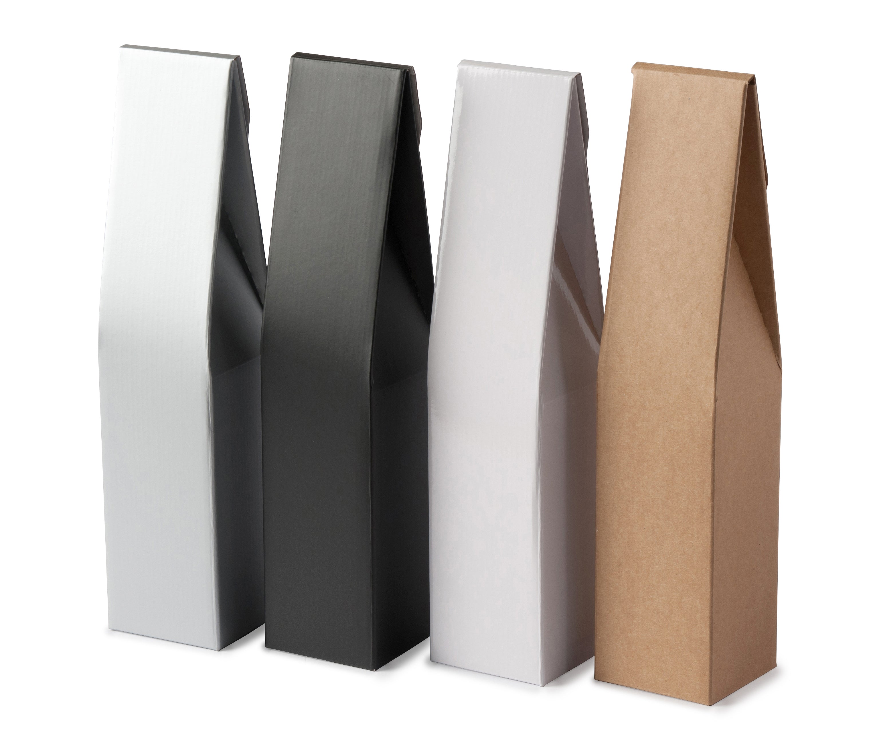 1 Bottle Gable Top Wine Box - Kraft