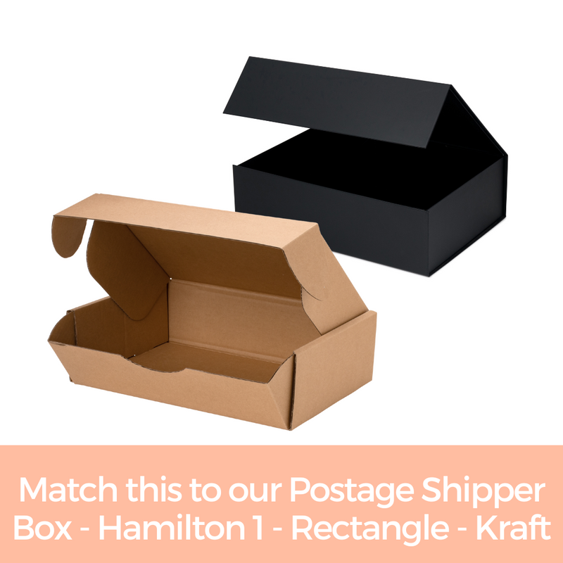 Hamilton Case Box 1 Matt Black Emboss Magnetic Closure