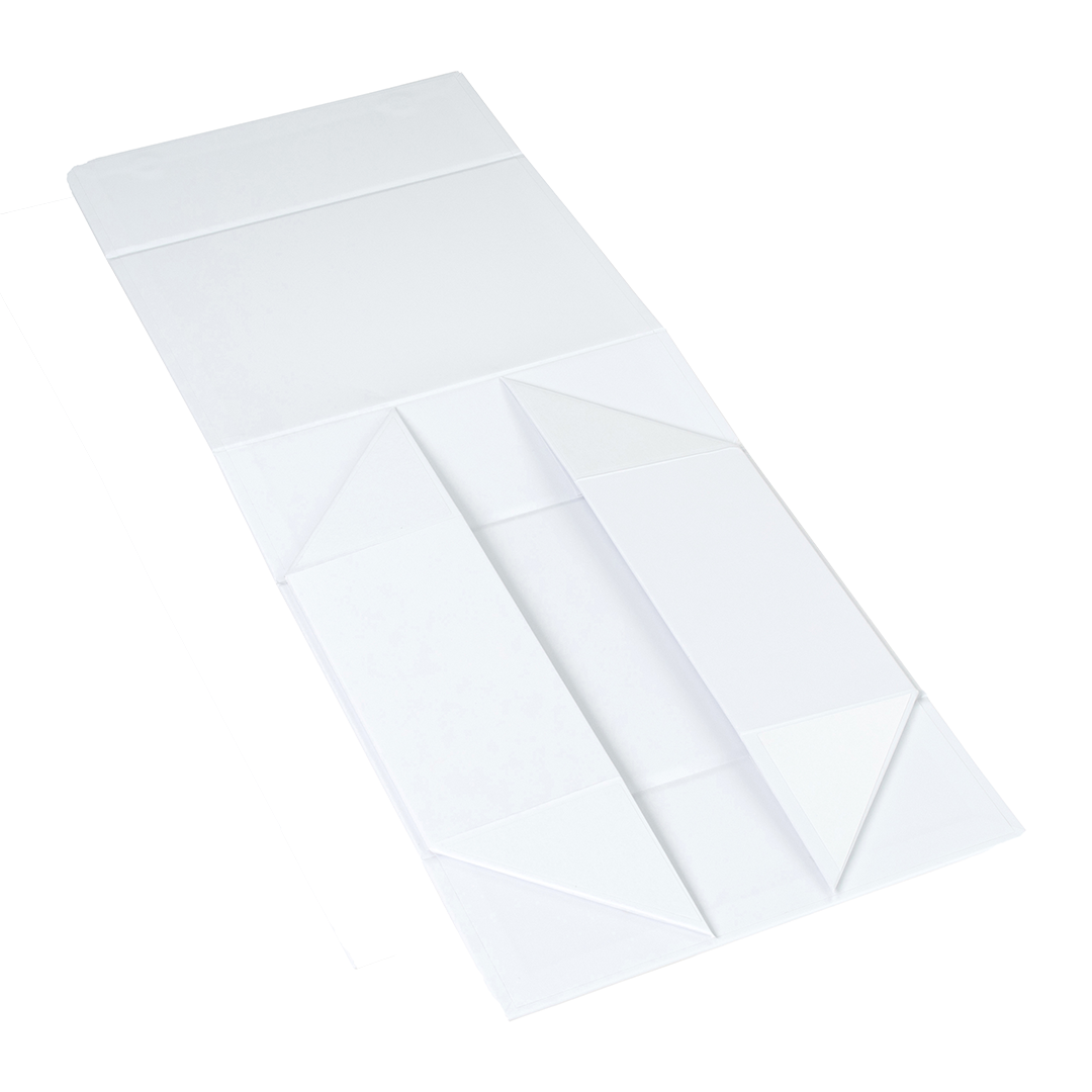 Hamper Box - Rectangle, Magnetic Closure Small, Matt White - Sample