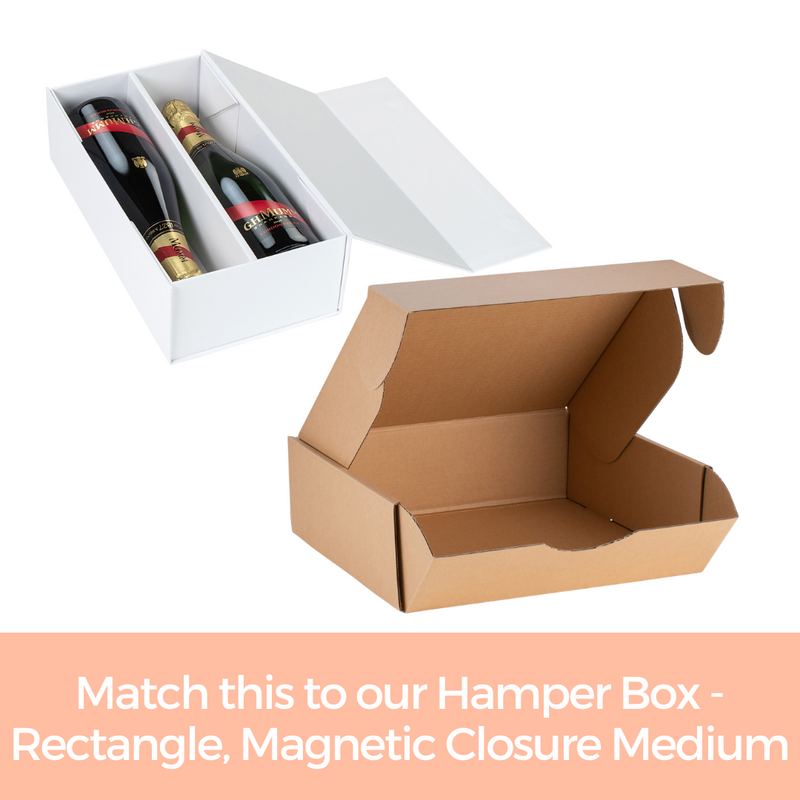 Postage Hamper Box - Rectangle, Medium - Kraft
