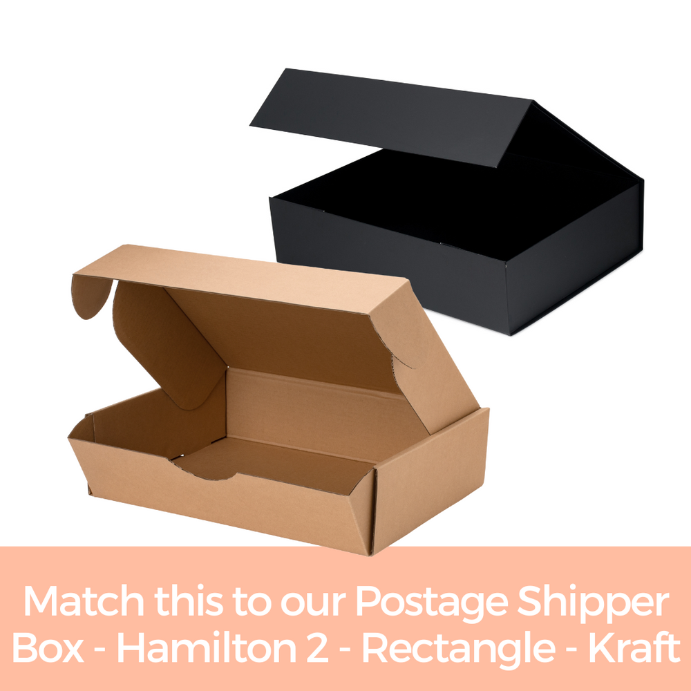 Wholesale Magnetic Closure Box | Hamilton Case Box 2, Matt Black | Boxfox